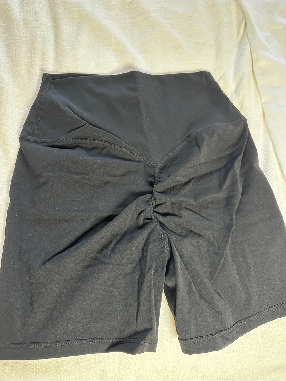Amazon Women’s Black High-Waist Scrunch-Back Bike Shorts